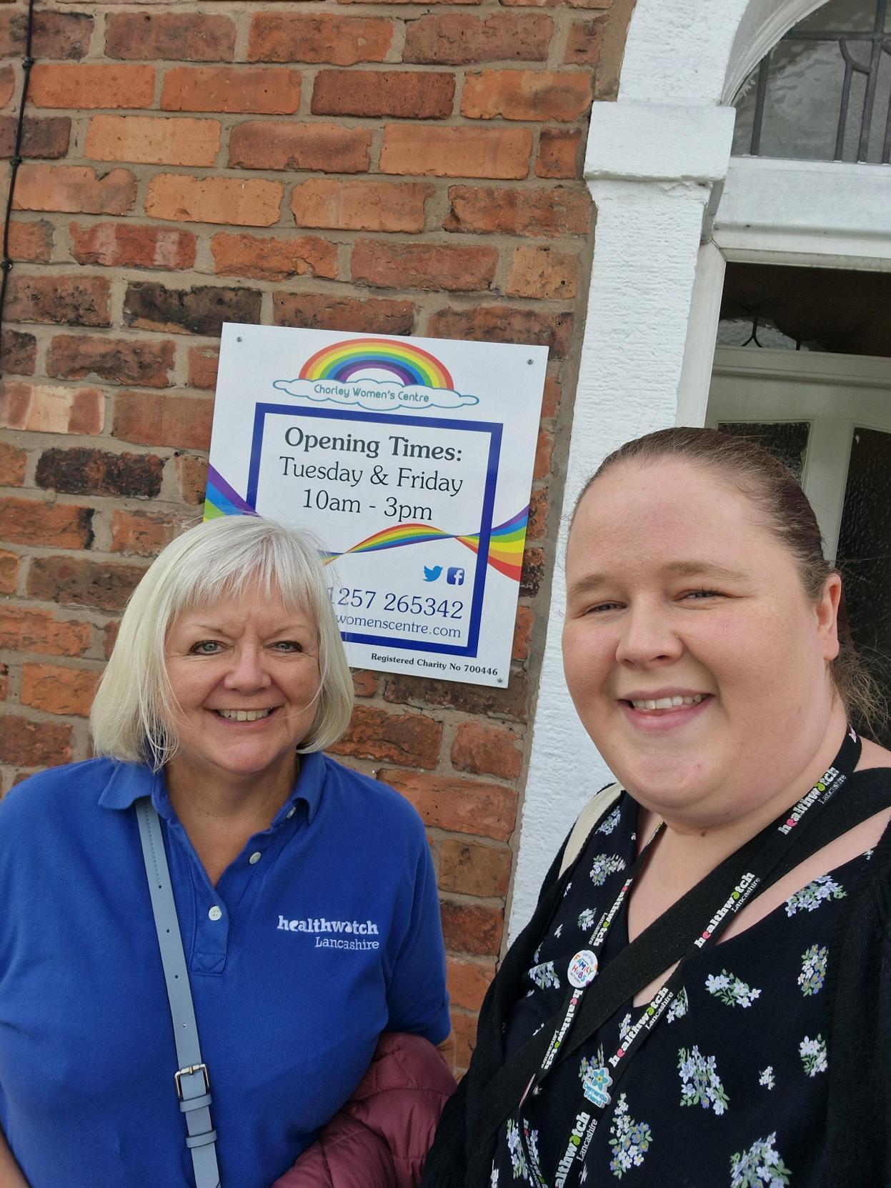 HWL emmy visiting Chorley Women's Centre