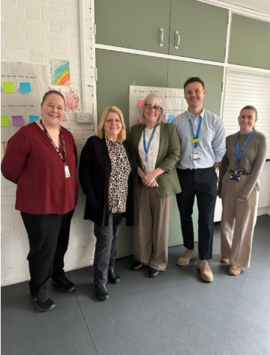 Emmy with the MSK Physiotherapy team within Ormskirk Hospital