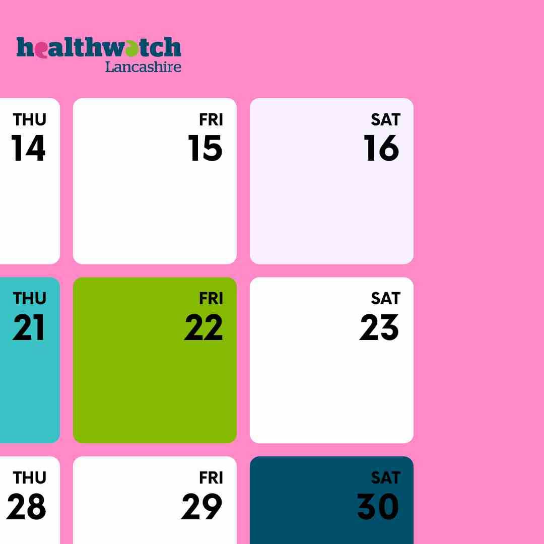 Where are Healthwatch Lancashire heading this month?