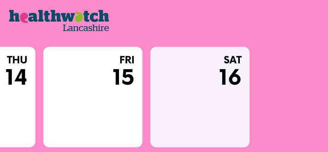 Where are Healthwatch Lancashire heading this month?