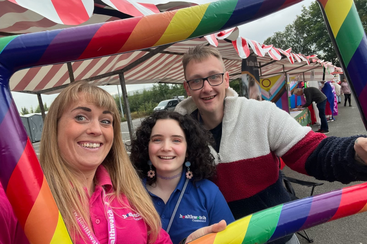 Healthwatch team at Carlisle Pride 2024