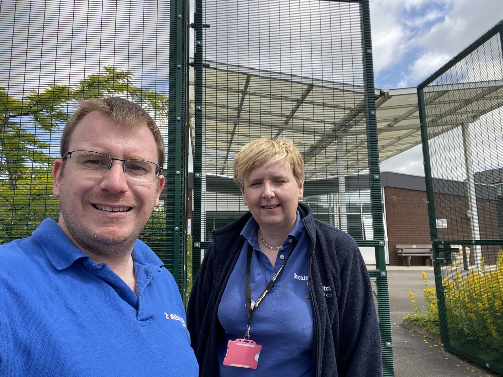 Steve and Louise at an Enter and View Visit