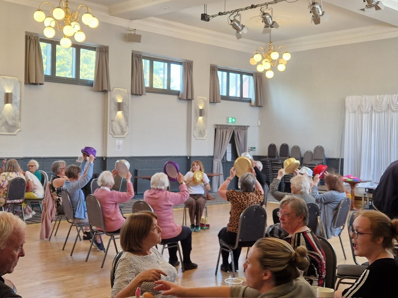 Image of crowd at the chorley dementia action group tea dance